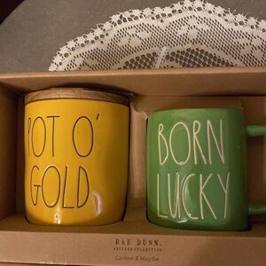 Rae Dunn canister and mug set